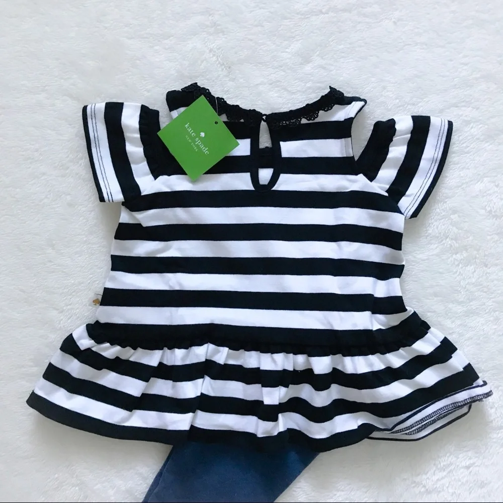 NWT Kate Spade infant top/leggings set